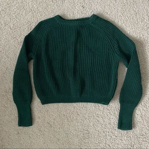 american apparel fisherman cropped sweater